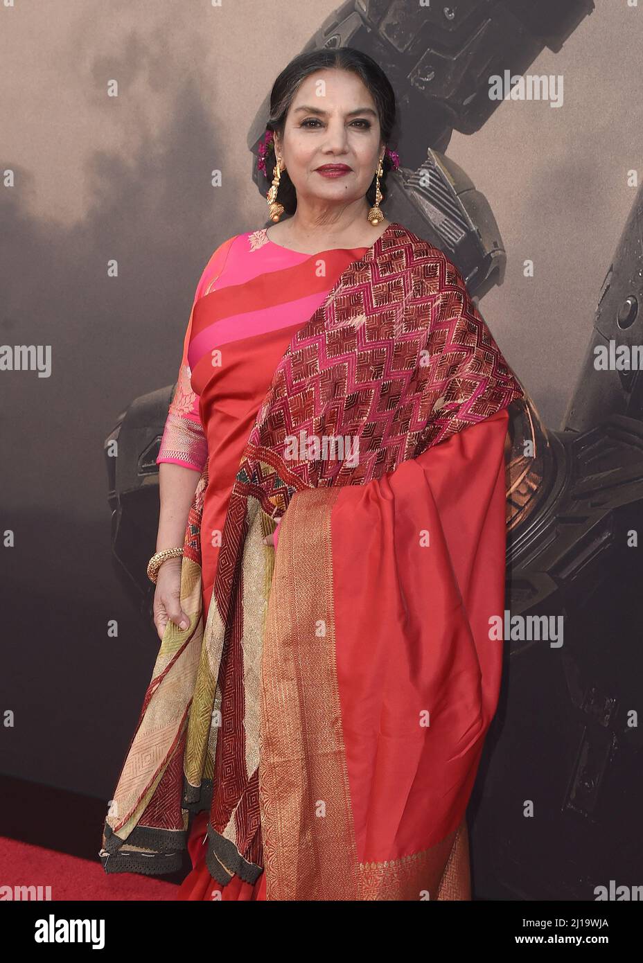 Los Angeles, USA. 23rd Mar, 2022. Shabana Azmi walking on the red ...