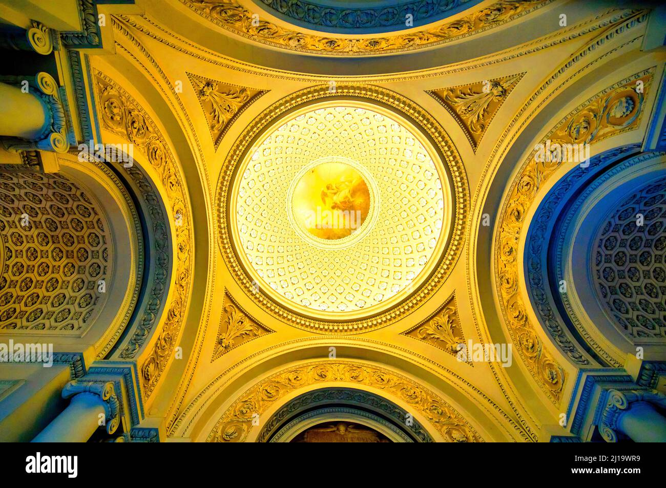 Ceiling painting by Adam Friedrich Oeser in the entrance hall