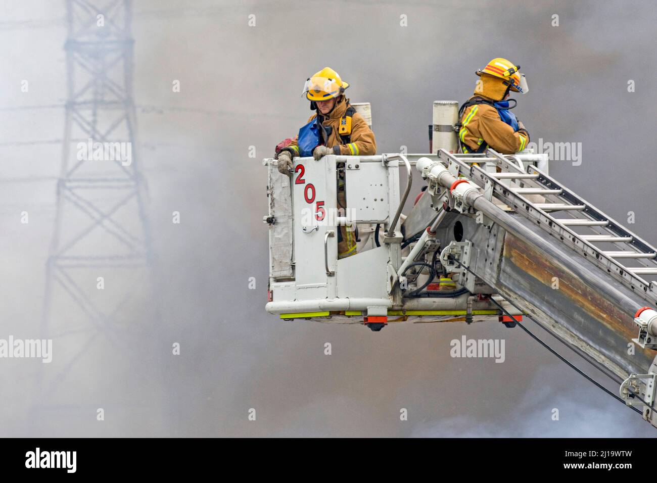 Serious Fire at Mitre 10 Store, Onehunga, Auckland, New Zealand, Monday