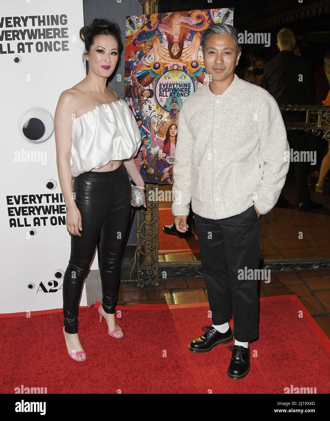 Los Angeles, USA. 23rd Mar, 2022. (LR) Olivia Cheng and Alain Uy at