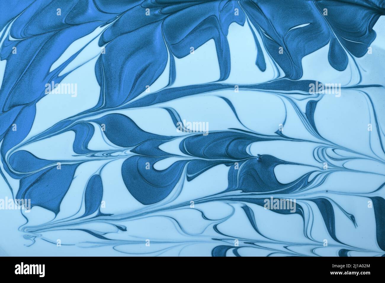 Abstract fluid art background navy blue and sky colors. Liquid marble ...