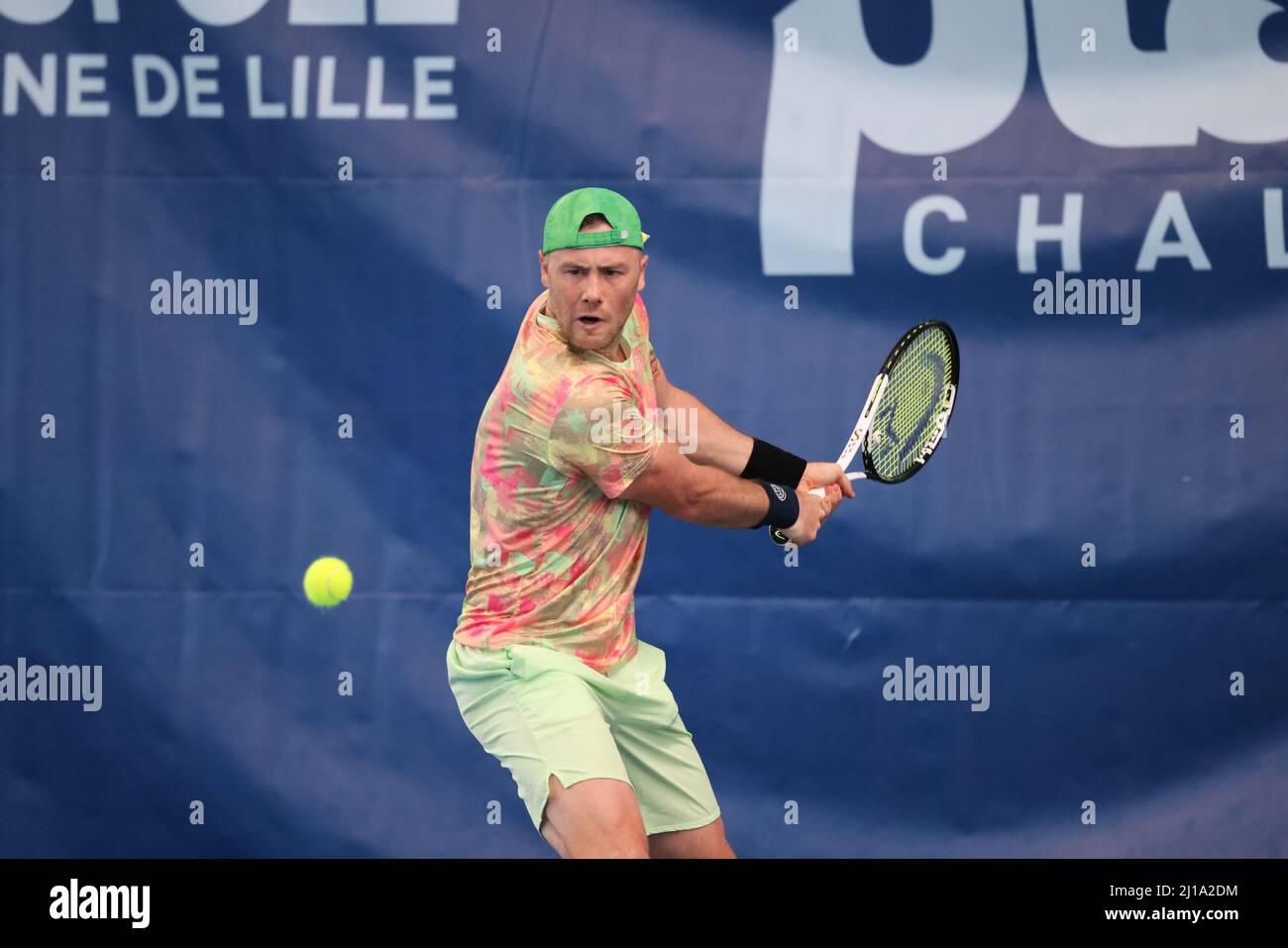 Illya Marchenko during the Play In Challenger 2022, ATP Challenger Tour  tennis tournament on March 23, 2022 at Tennis Club Lillois Lille Metropole  in Lille, France - Photo: Laurent Sanson/DPPI/LiveMedia Stock Photo - Alamy