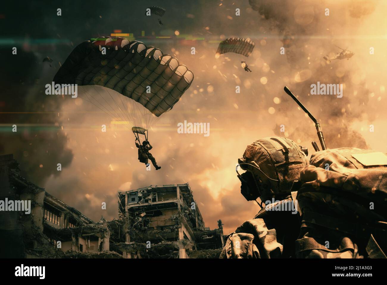 Soldiers silhouette afghanistan hi-res stock photography and images - Alamy