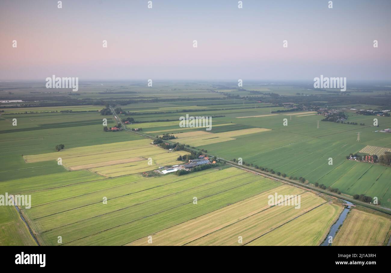 Agricultural landscape of Friesland, one of the northern provinces of