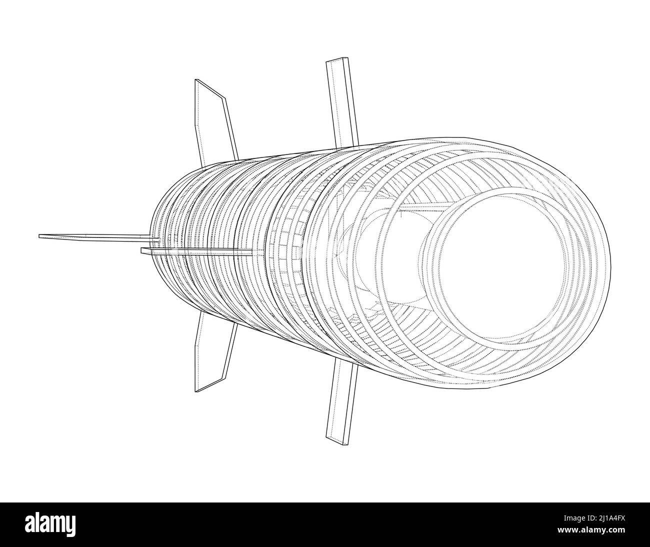 Military missile army rocket. Vector Stock Vector