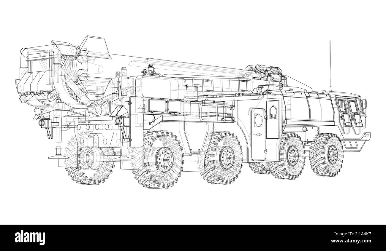 Army Rocket artillery system. Military concept Stock Vector Image & Art ...