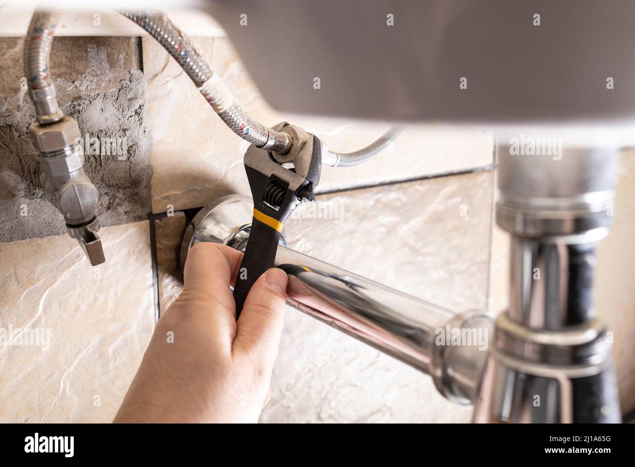 Hand hose closeup hires stock photography and images Alamy