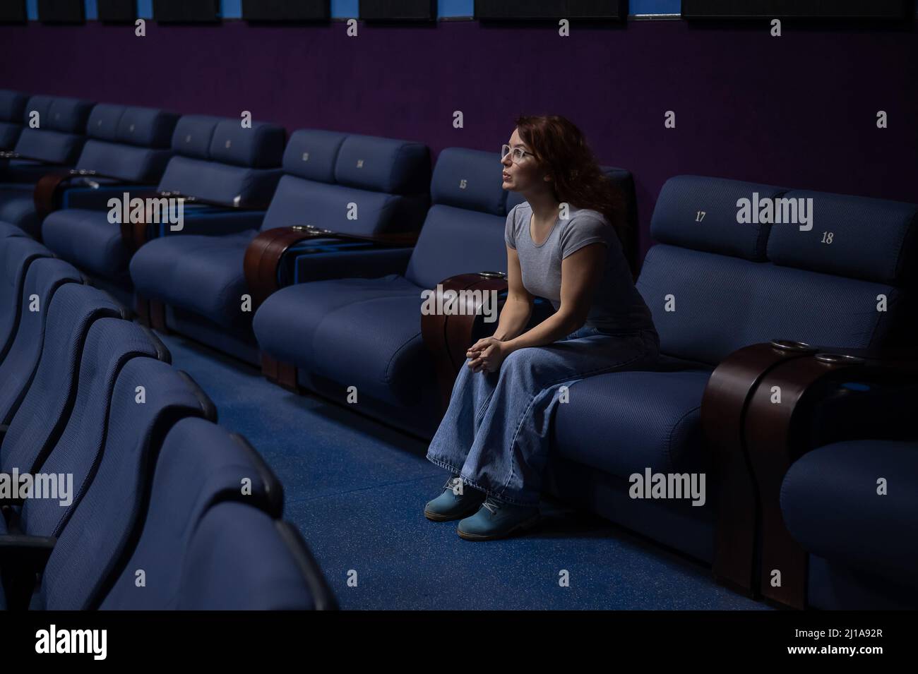 Cinema auditorium screen hi res stock photography and images