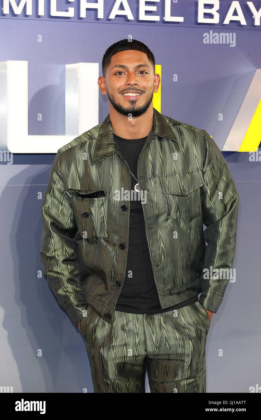 Sean Sagar attends the UK special screening of “Ambulance” in London