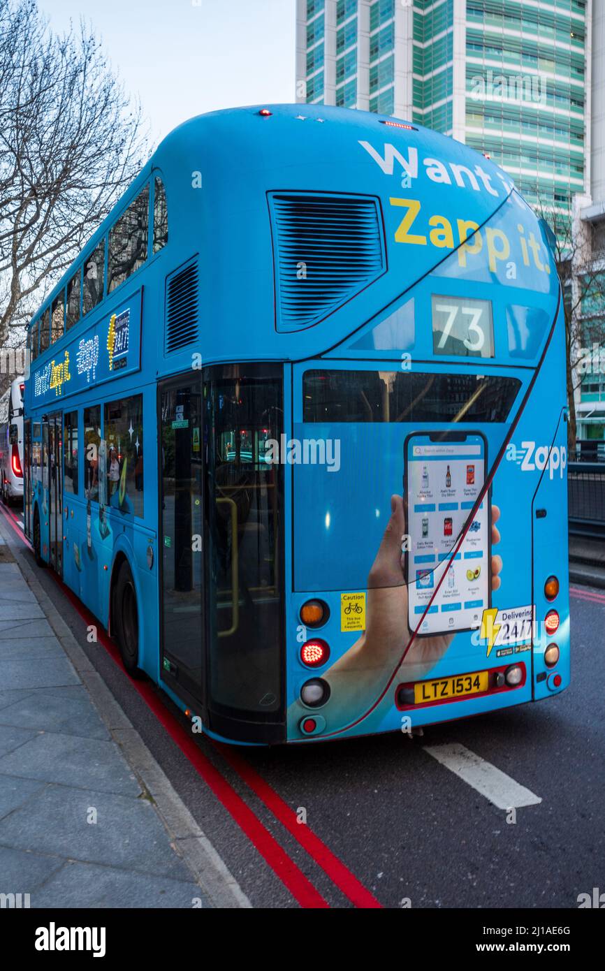 Zapp sponsored bus london hires stock photography and images Alamy