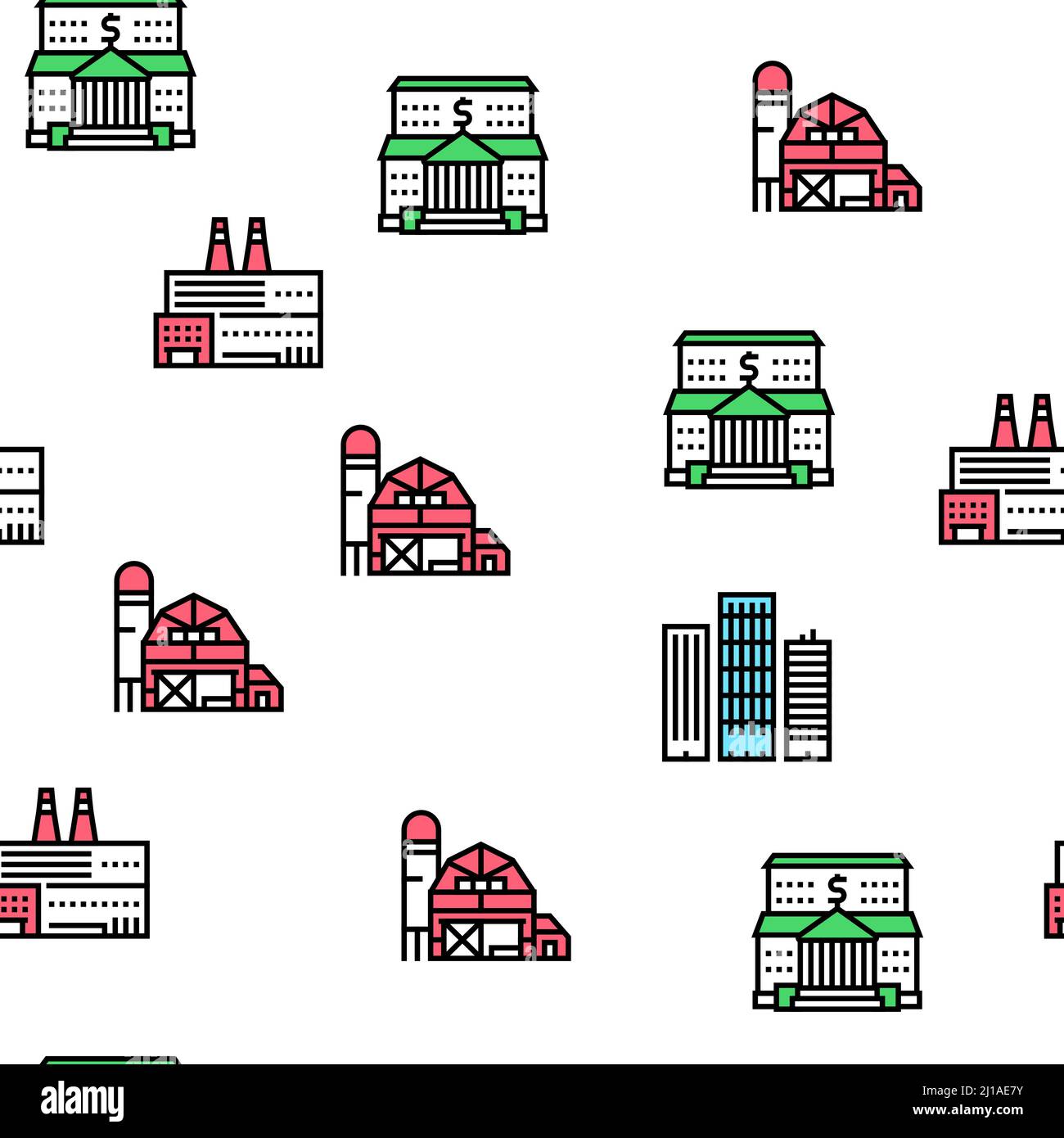 Building Architecture Vector Seamless Pattern Stock Vector Image & Art ...