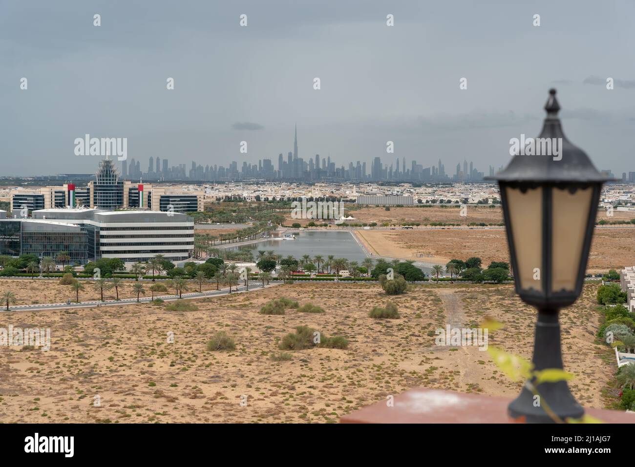Dubai, United Arab Emirates January 01 2022 The Dubai skyline view for ...