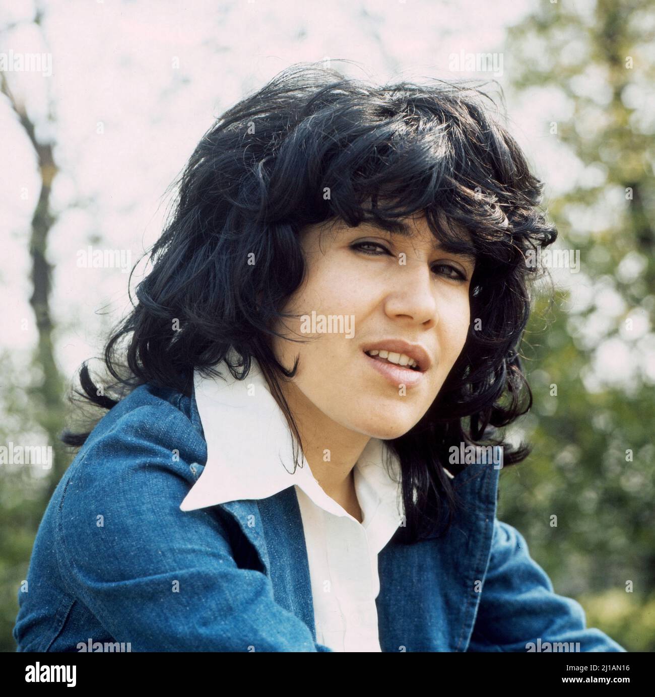 Esther Galil, israelische Chansonsängerin und Songschreiberin, Deutschland um 1974. Stock Photo