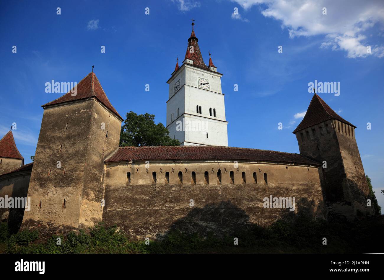 Kirchenburg in Honigberg, Harman, Kreis Brasov, Siebenbürgen, Rumänien  /  Church castle in Honigberg, Harman, Brasov County, Transylvania, Romania (A Stock Photo