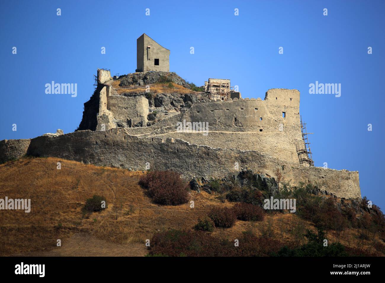 Burg von Rupea, Cohalm, Reps, Stadt im Kreis Brasov in der Region Siebenbürgen in Rumänien  /  Rupea Castle, Cohalm, Reps, town in Brasov County in th Stock Photo