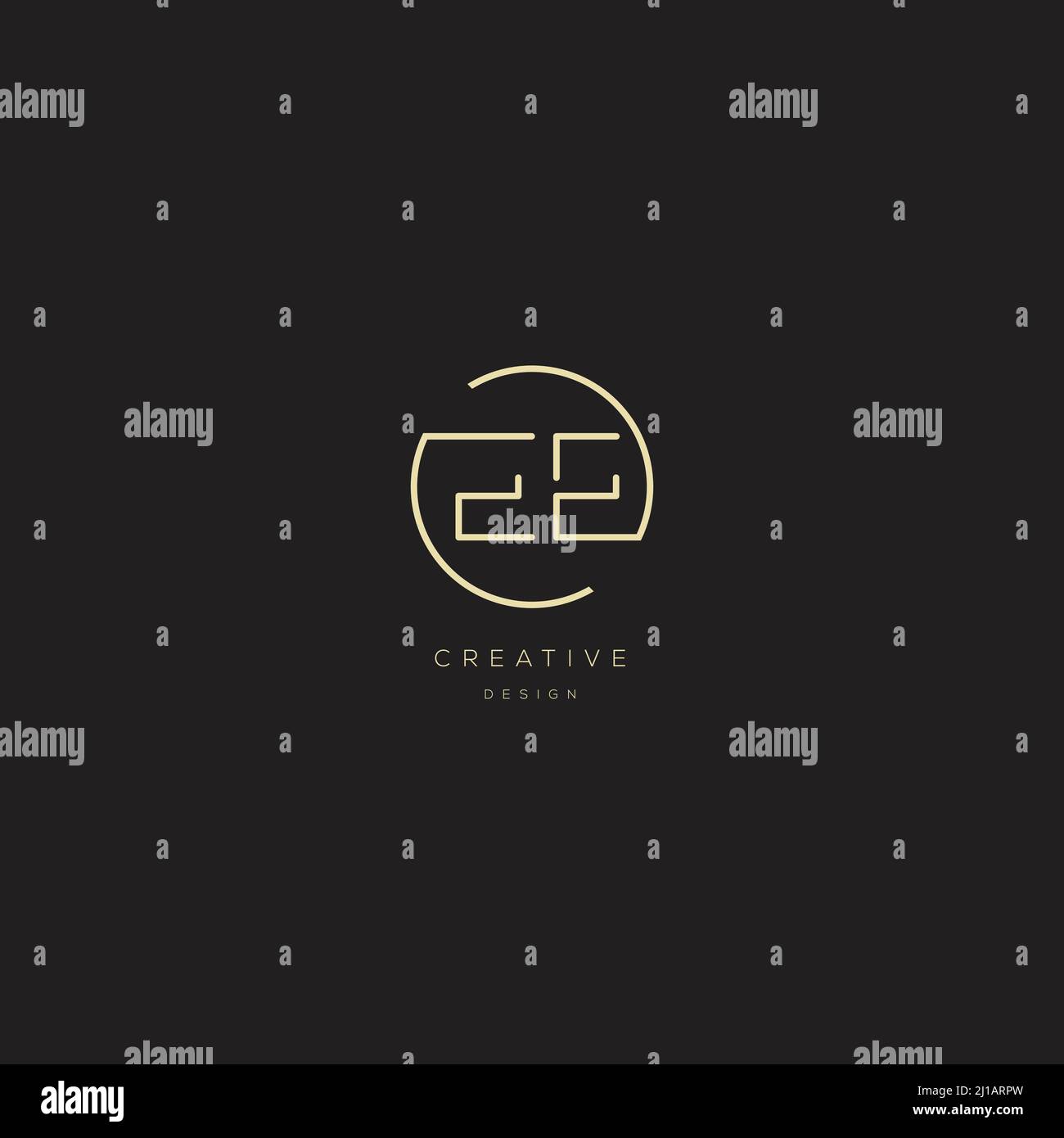 Alphabet letter icon logo NM Stock Vector Image & Art - Alamy