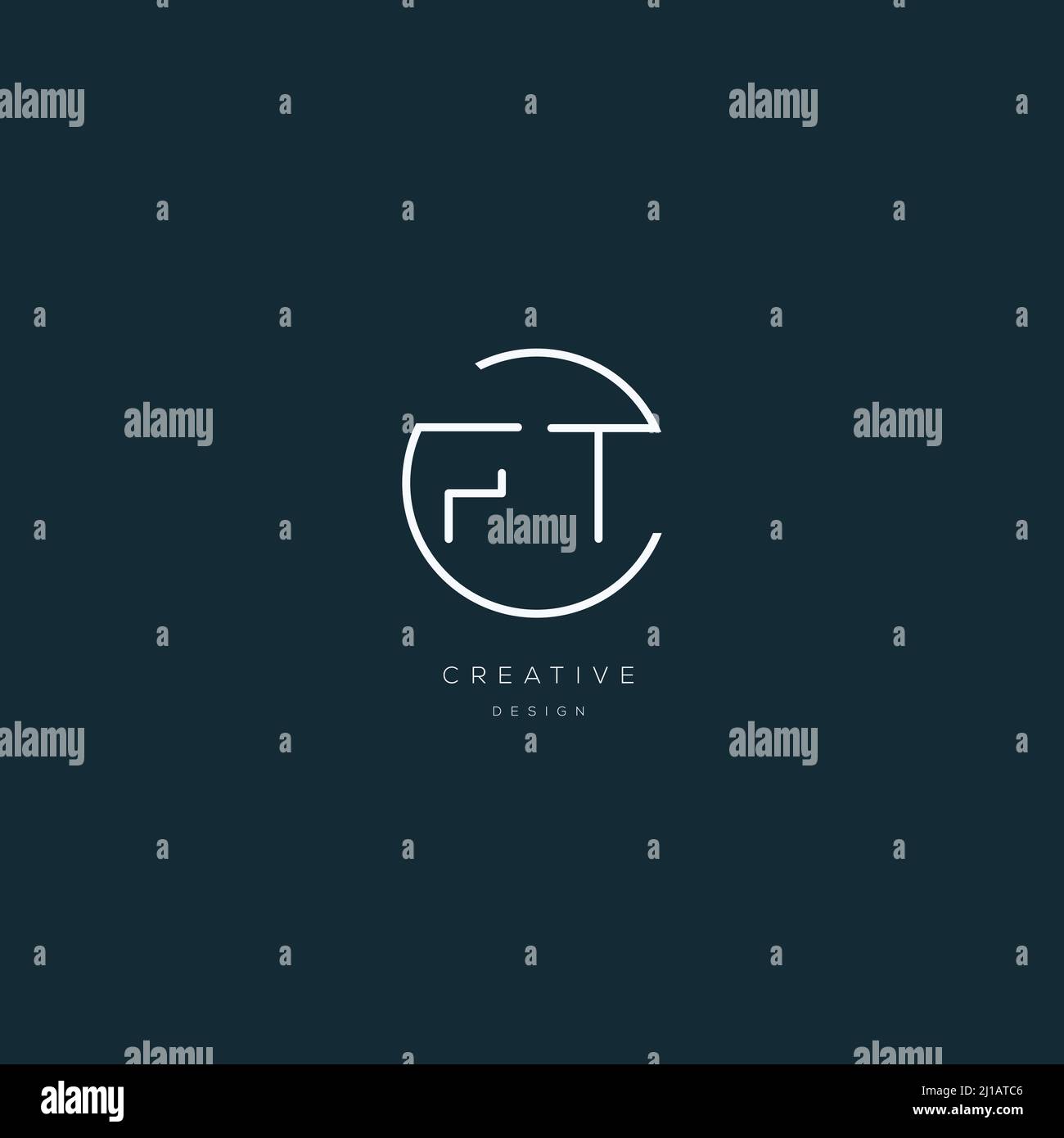 Alphabet letter icon logo FT Stock Vector Image & Art - Alamy