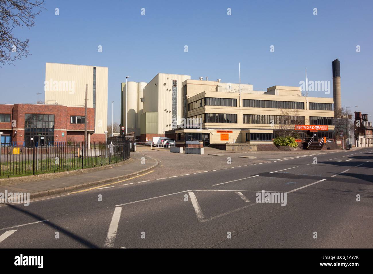 The entrance to the former Stag Brewery, Lower Richmond Road, Mortlake