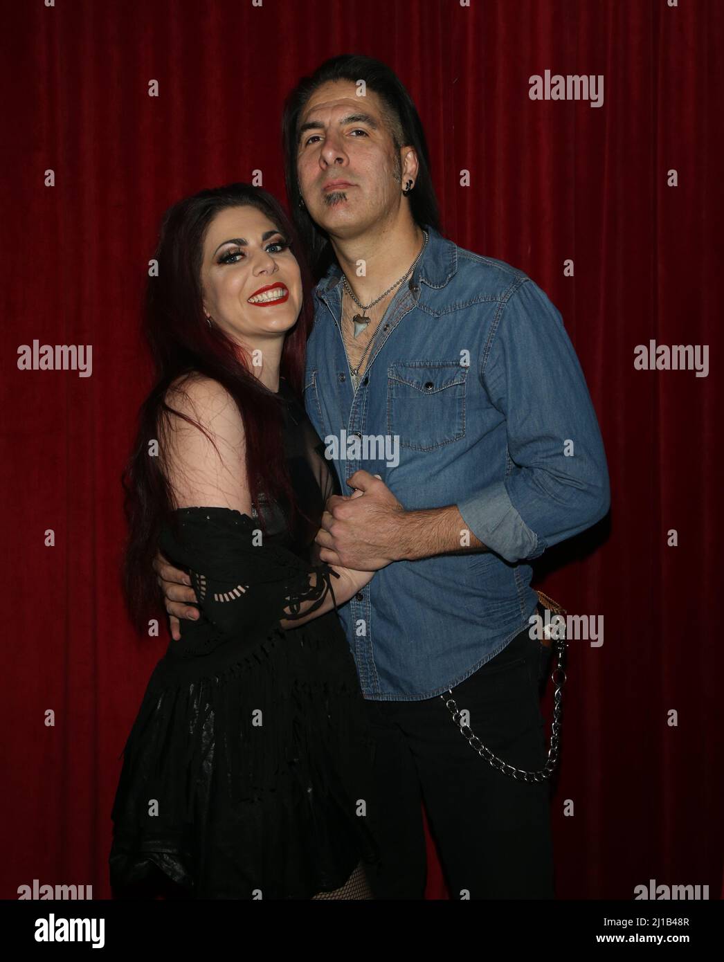 Las Vegas, United States. 23rd Mar, 2022. Singer Cassie Stone (L) and guitarist Christian Brady
