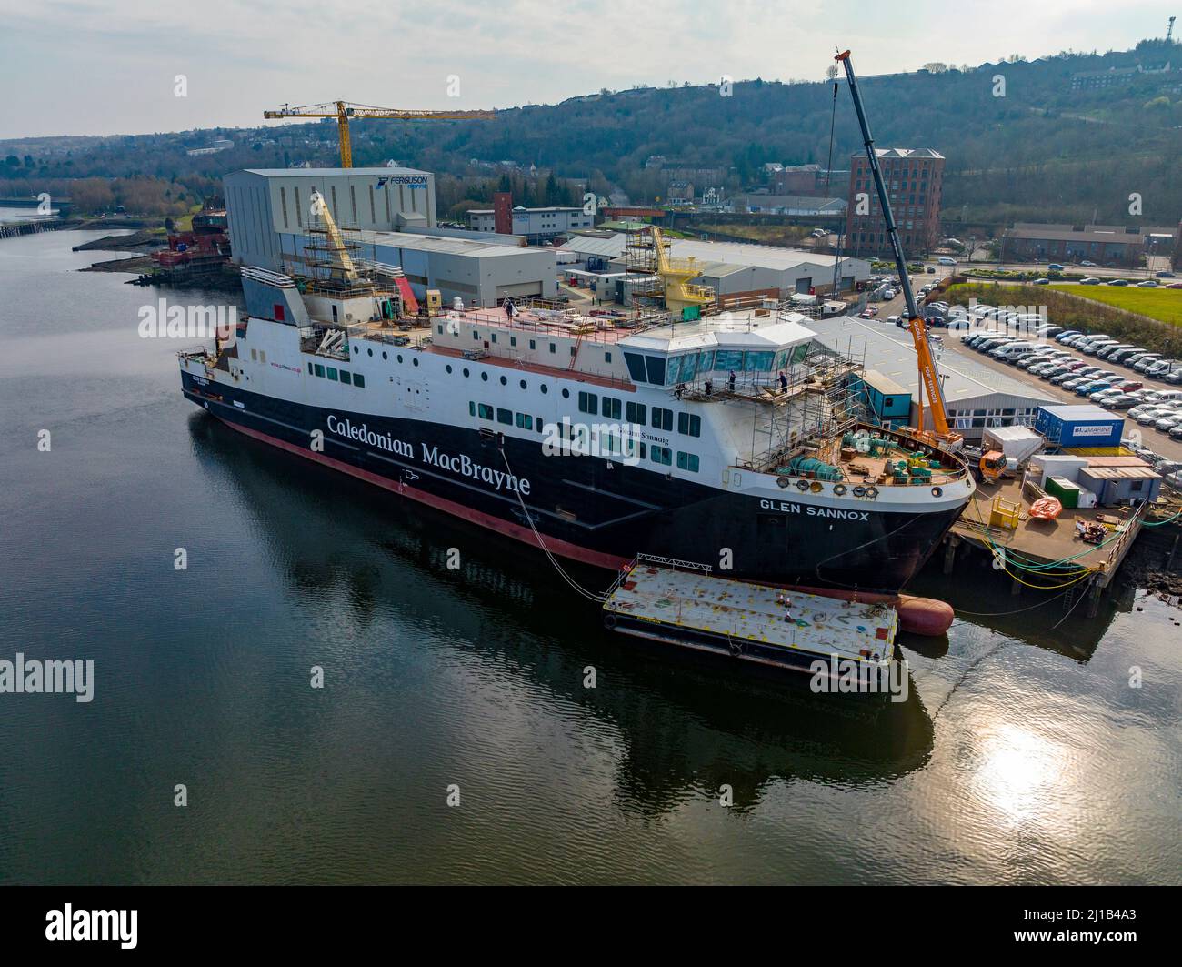 Port Glasgow , Scotland, UK. 24th March 2022. Scottish Government ...