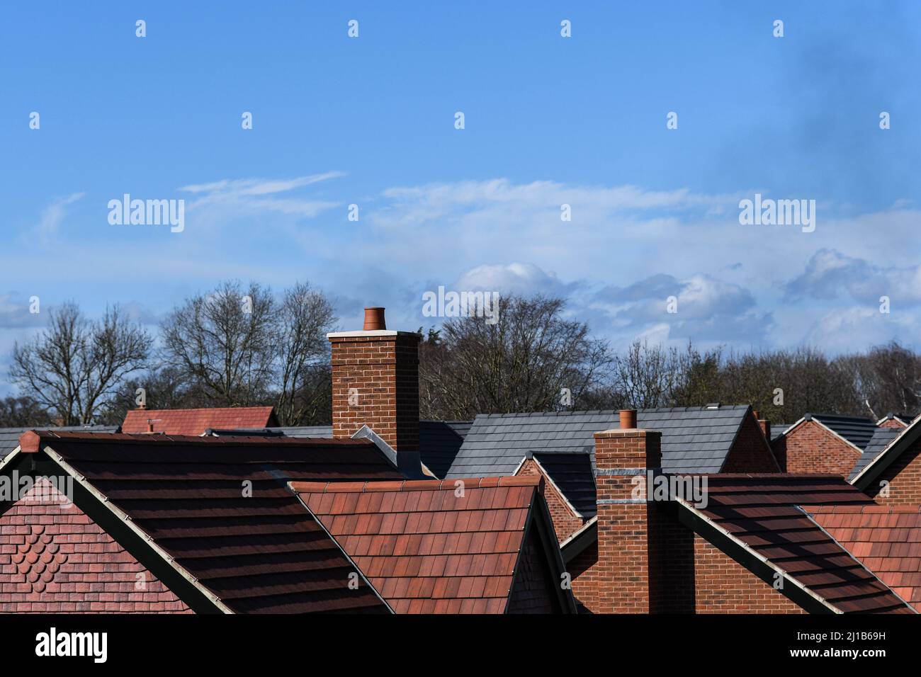 new homes built in loughborough Stock Photo Alamy