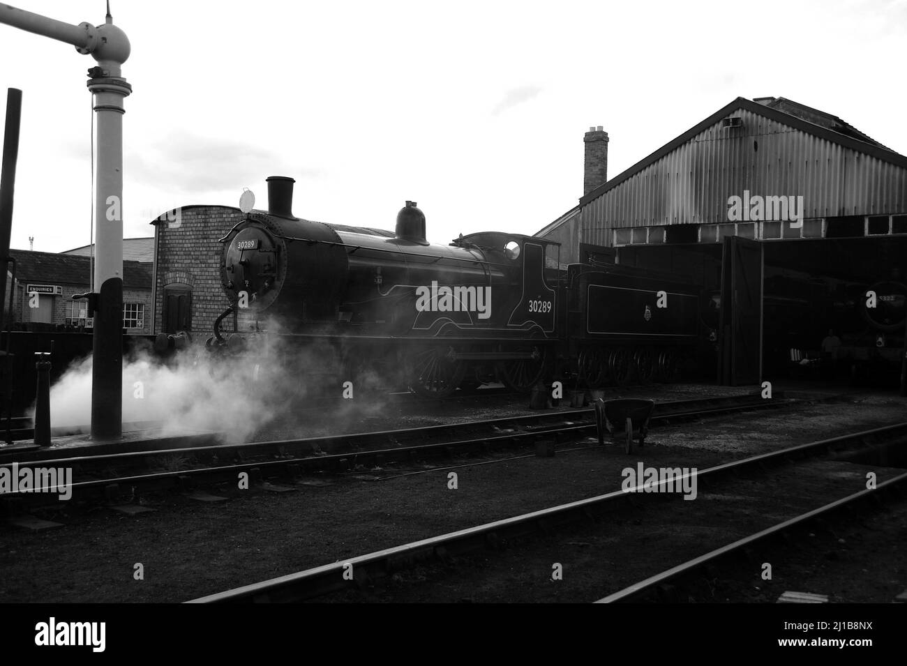'30120' (running as '30289') on shed at Didcot. Stock Photo