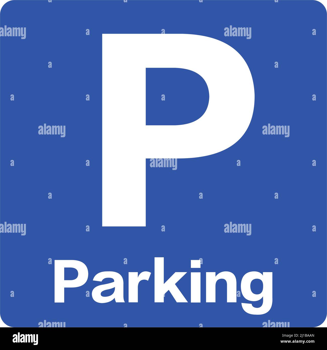 Parking lot icon. Parking sign. Editable vector. Stock Vector