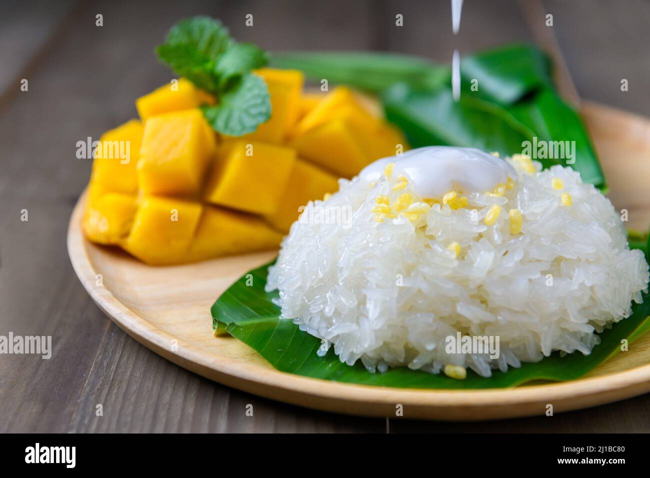 Flavored Rice Photography Coconut flavored sticky rice hi-res stock photography and images - Alamy
