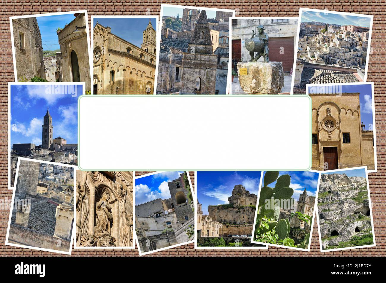 Matera, a World Heritage Site, is one of the oldest cities in the world. In 2019 it was awarded the title of European Capital of Culture. Stock Photo