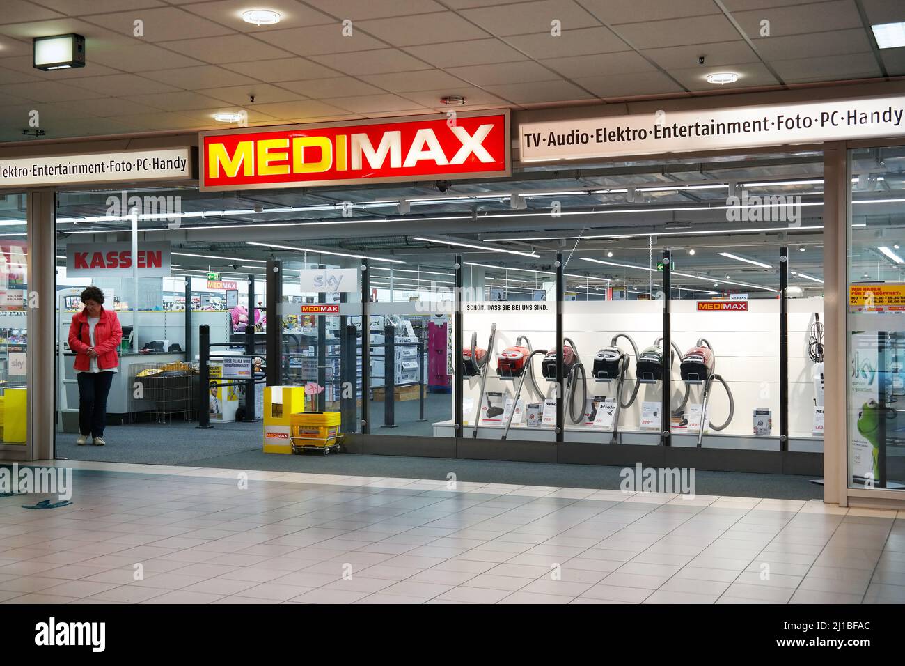 Medimax electronics store Stock Photo