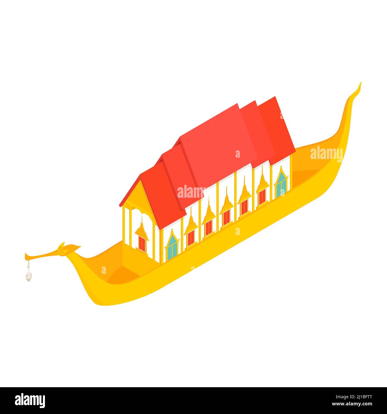 Wat Chalo thailand isometric 3D vector illustration Stock Photo Alamy