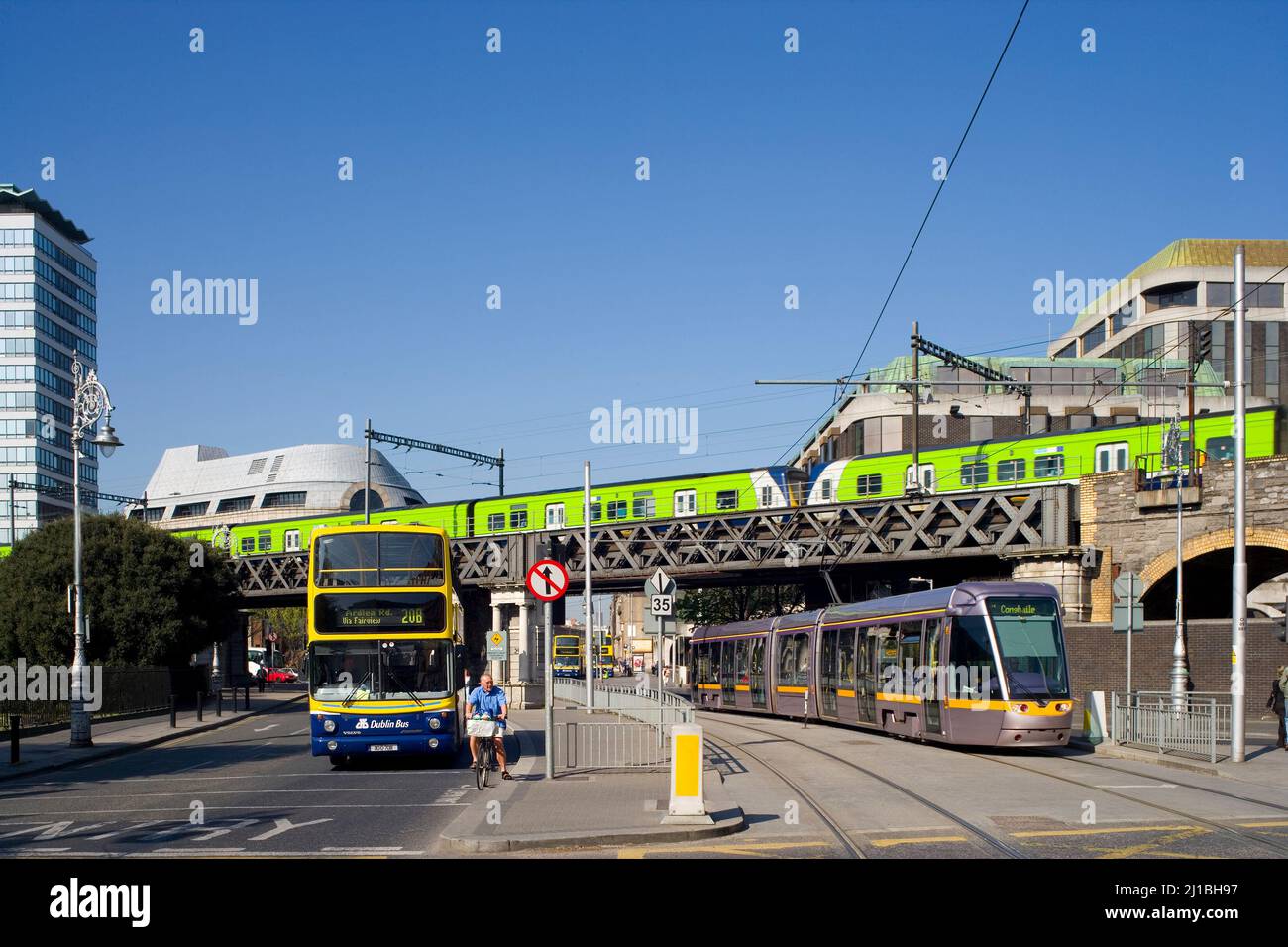 dublin public transport Stock Photo