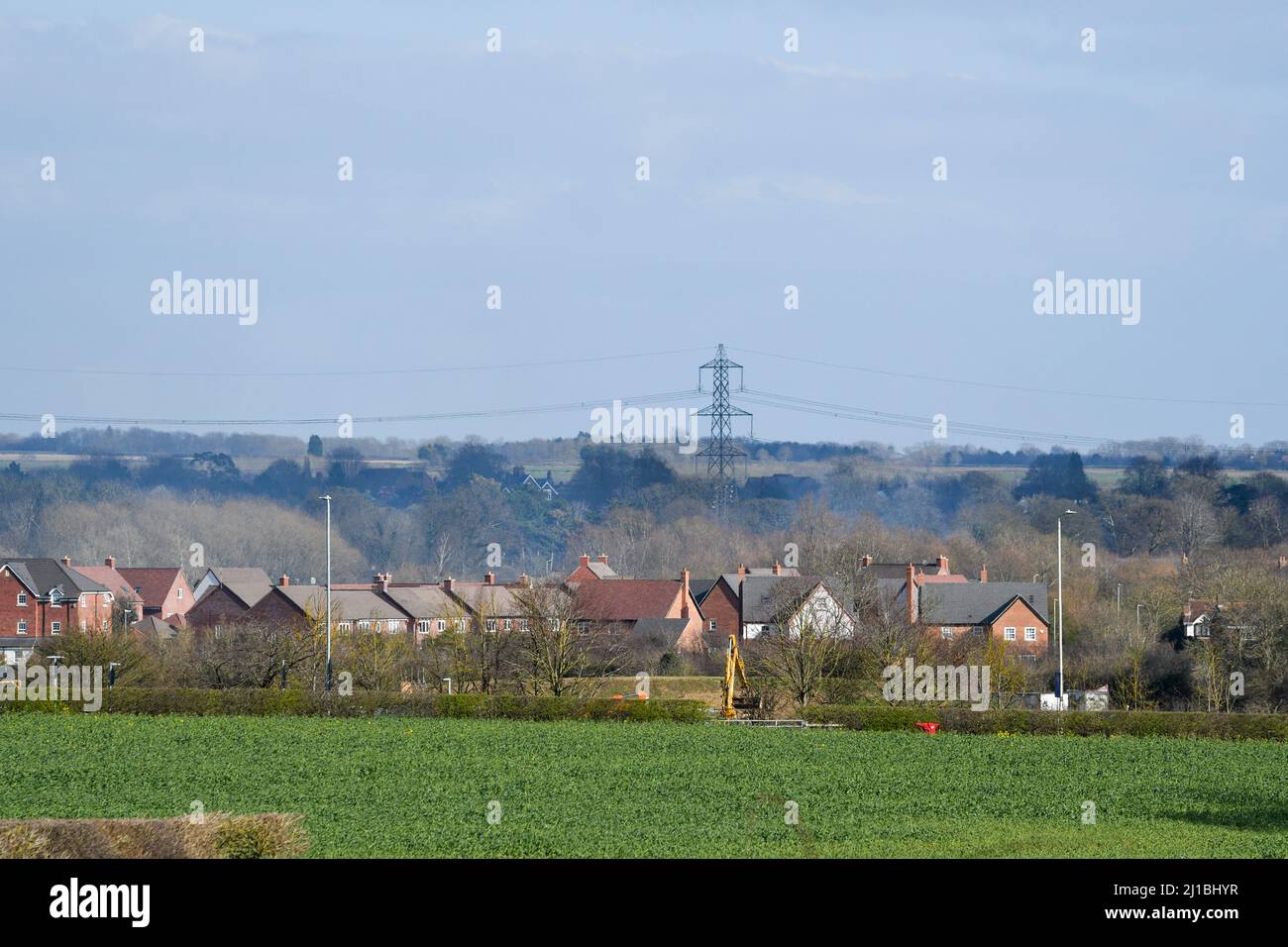 housing in quorn village leicestershire Stock Photo