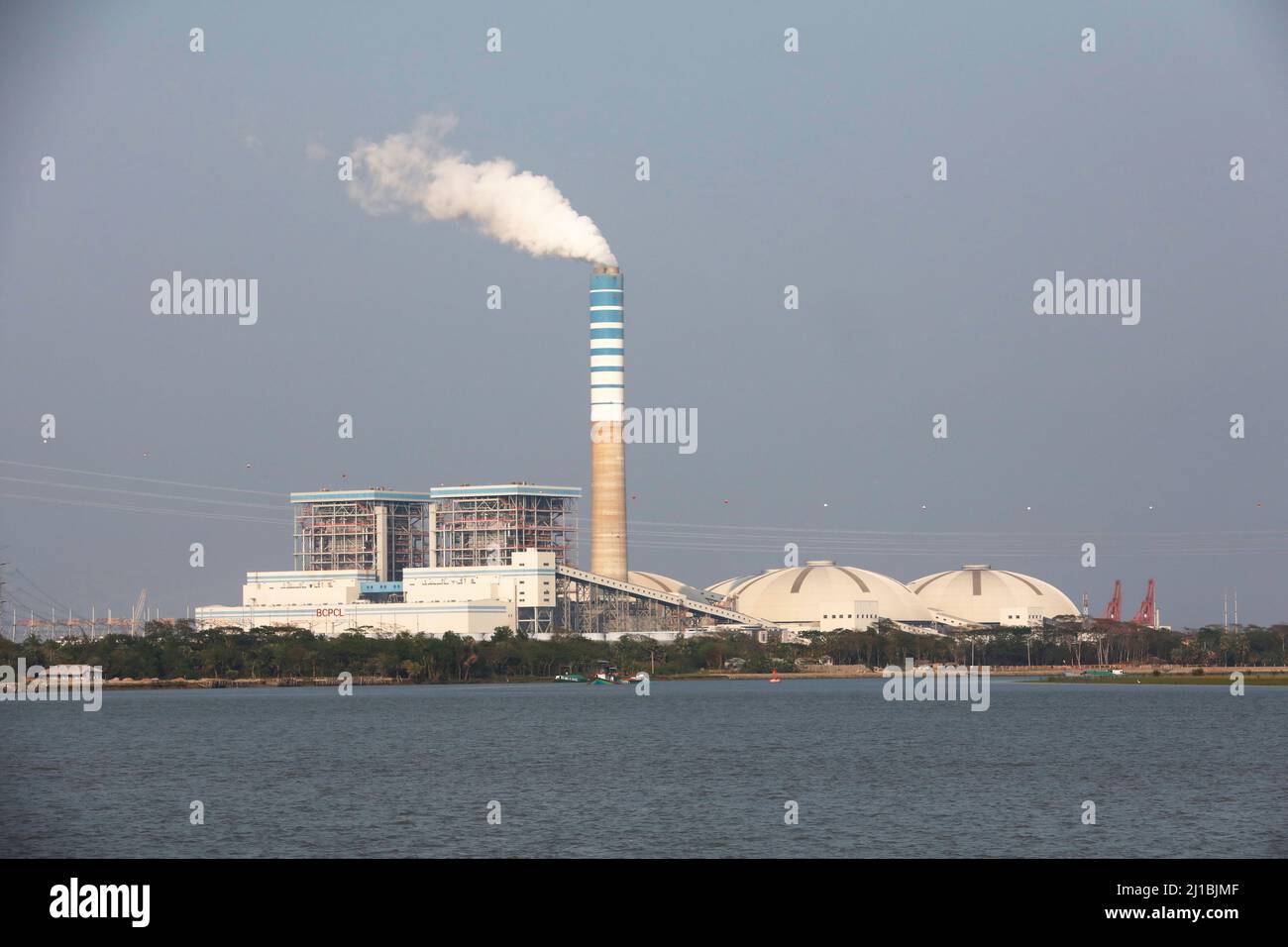 Patuakhali, Bangladesh - March 20, 2022: The Payra 1,320 megawatt coal-fired power station built in Kalapara Upazila of Patuakhali District in souther Stock Photo