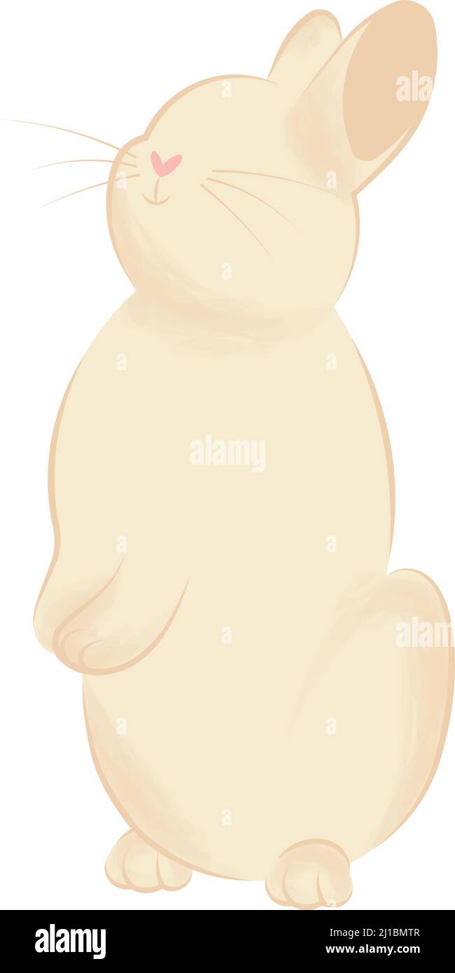 Isolated cute easter bunny animal Vector Stock Vector Image & Art - Alamy