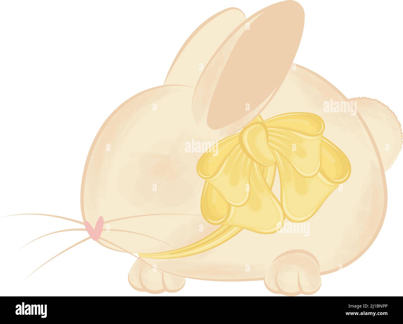 Isolated cute easter bunny animal Vector Stock Vector Image & Art - Alamy
