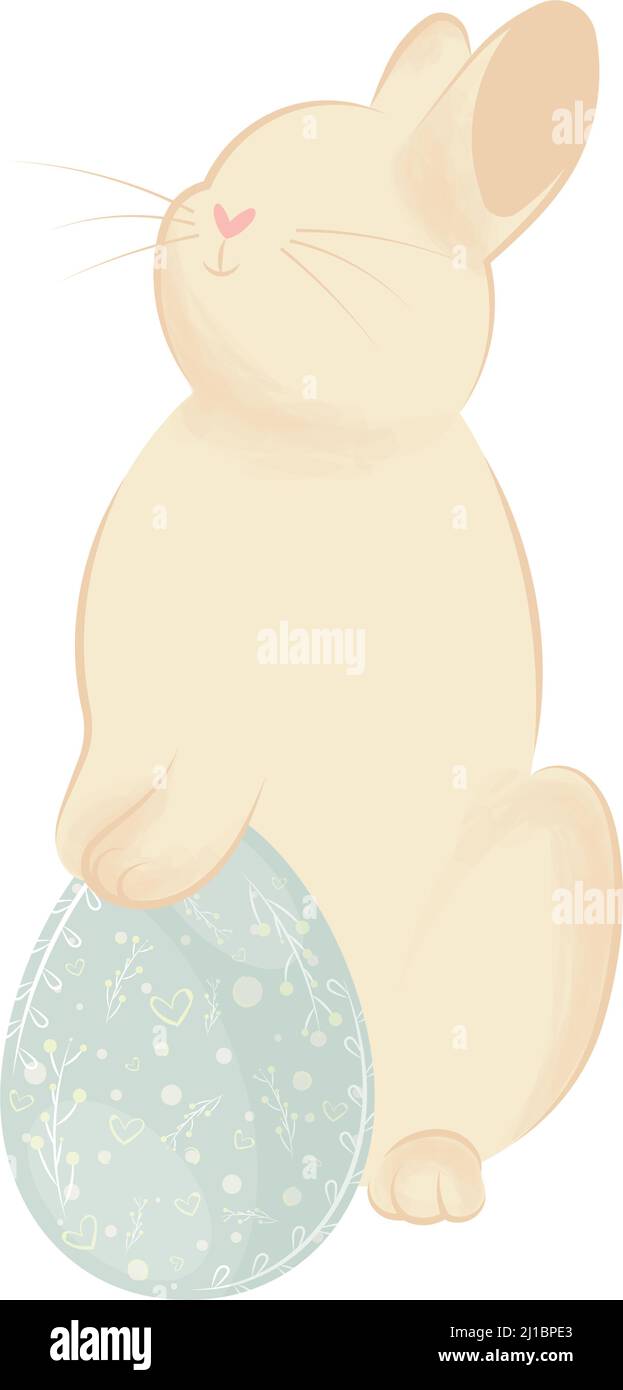 Isolated cute easter bunny animal Vector Stock Vector Image & Art - Alamy