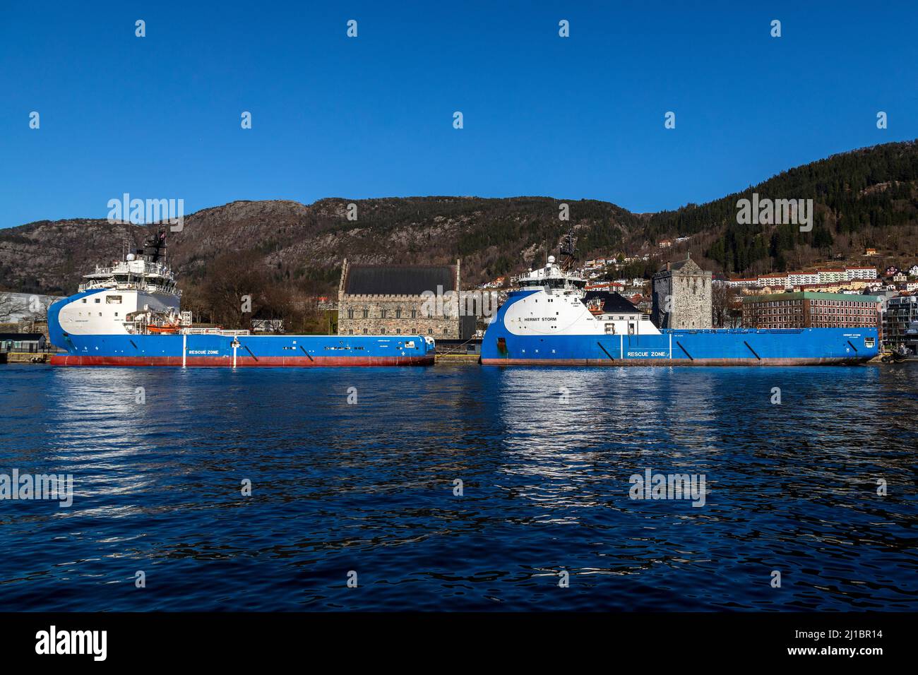 Offshore platform supply vessels (PSV) Aurora Galaxy and Hermit Storm