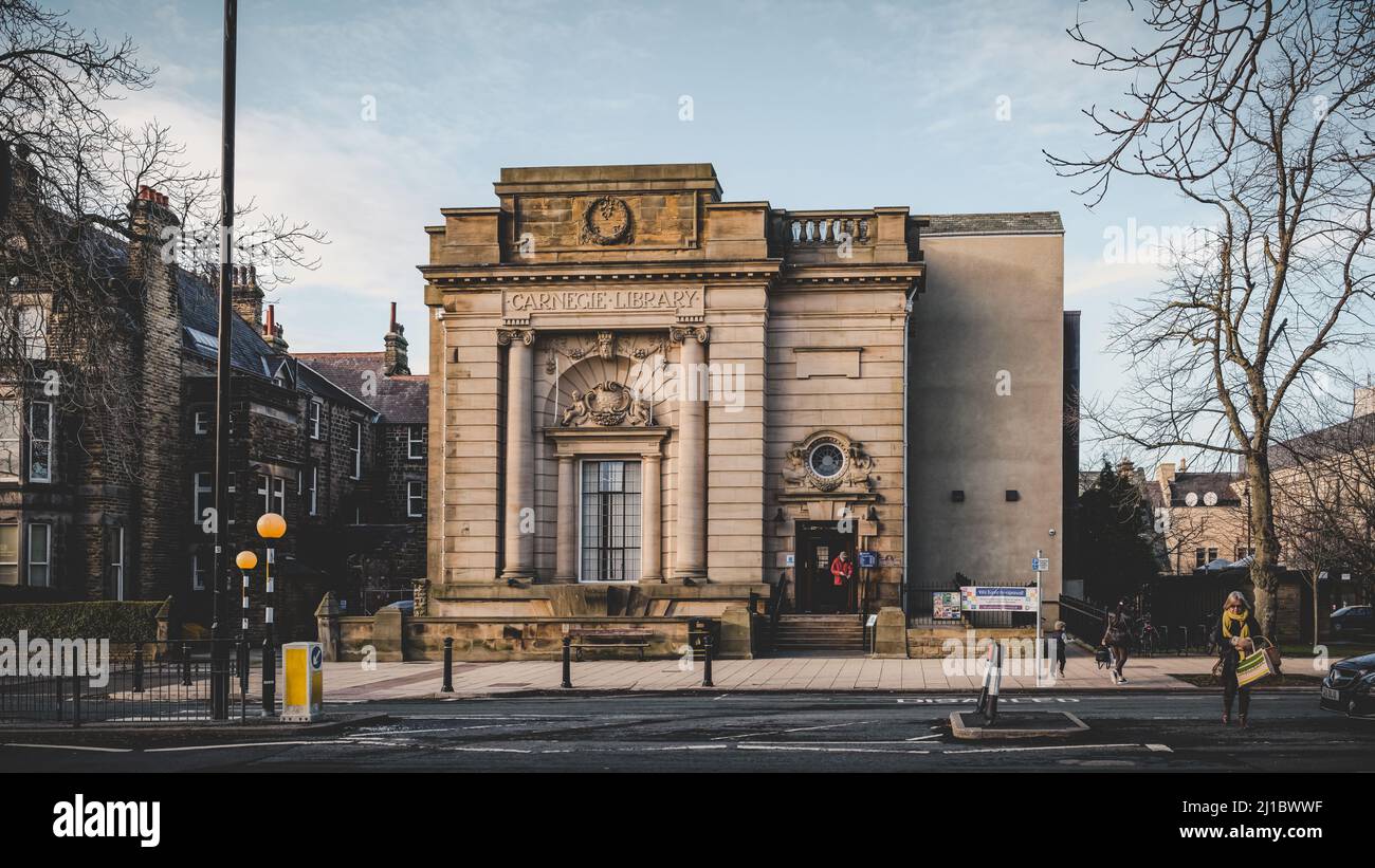Harrogate's victorian library. Harrogate, North Yorkshire, United Kingdom. Stock Photo