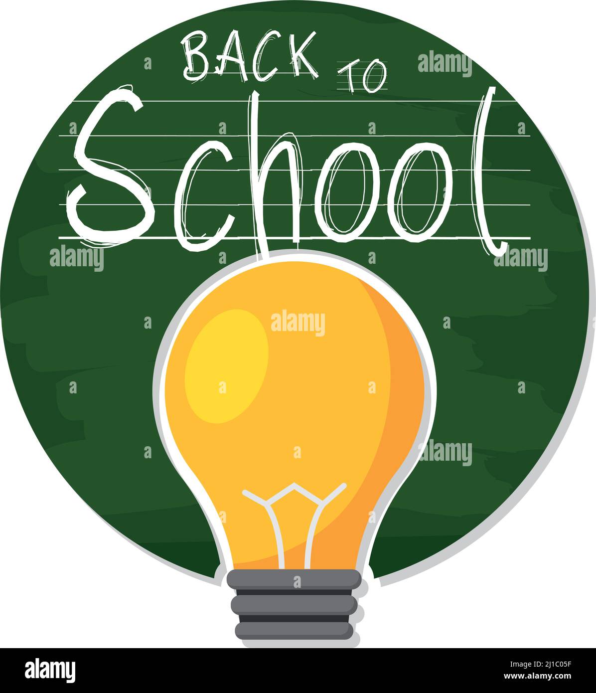 Isolated idea back to school vector illustration Stock Vector Image ...