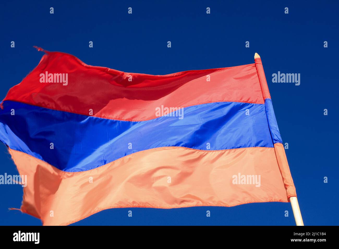 Armenian national flag on sky hi-res stock photography and images - Alamy