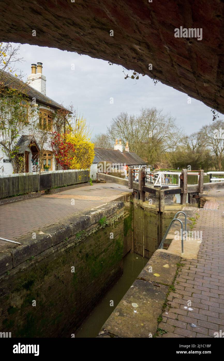 Foxton Locks, the Leicester line of the Grand Union Canal