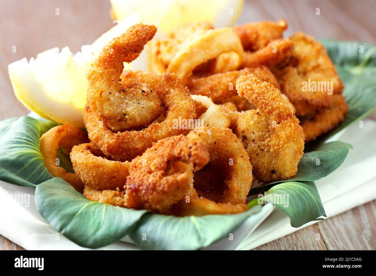 Crispy breaded calamari rings hi-res stock photography and images - Alamy