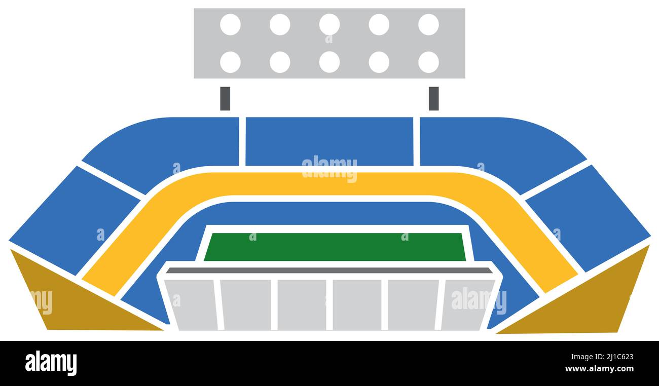 Isolated cube open stadium vector illustration Stock Vector Image & Art