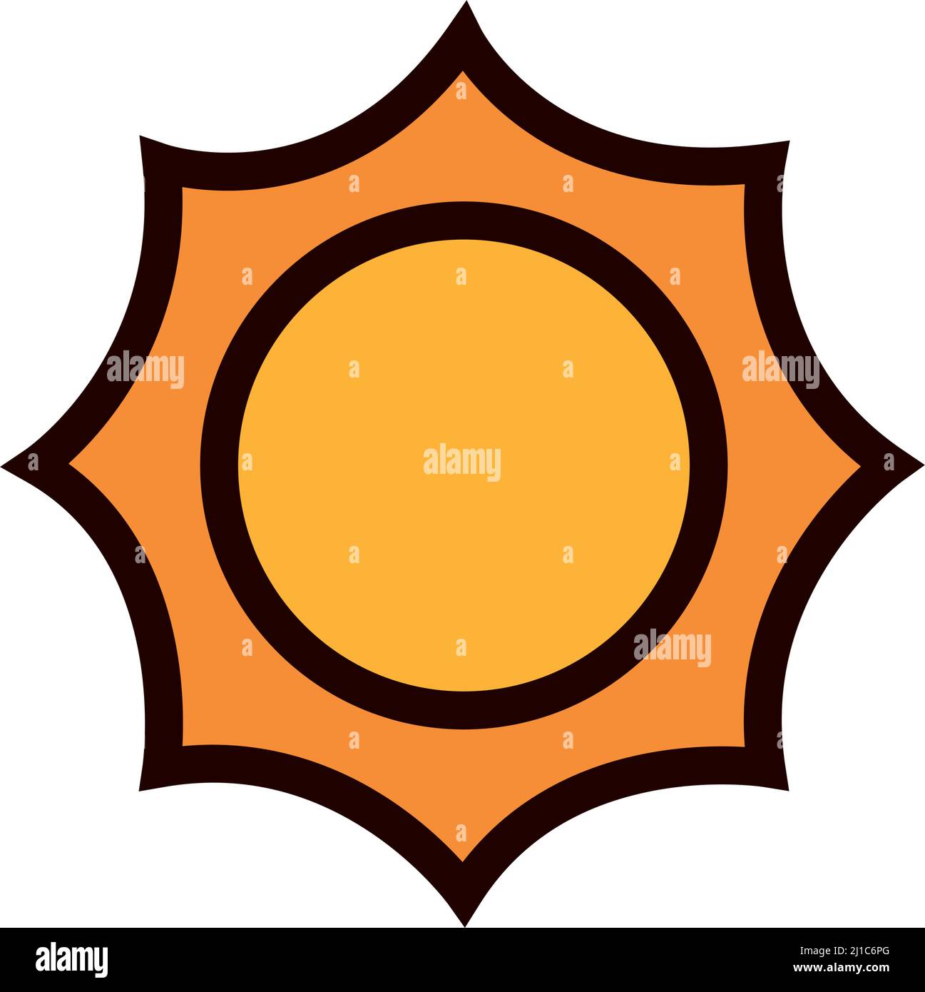 Isolated sun summer icon vector illustration Stock Vector Image & Art ...