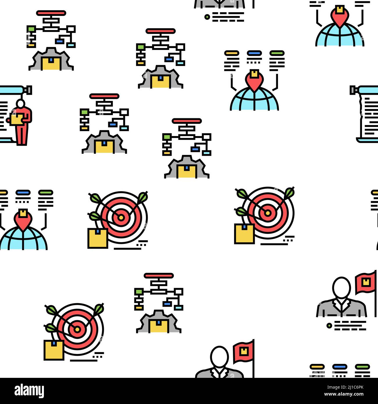 About Us Presentation Vector Seamless Pattern Stock Vector Image & Art ...
