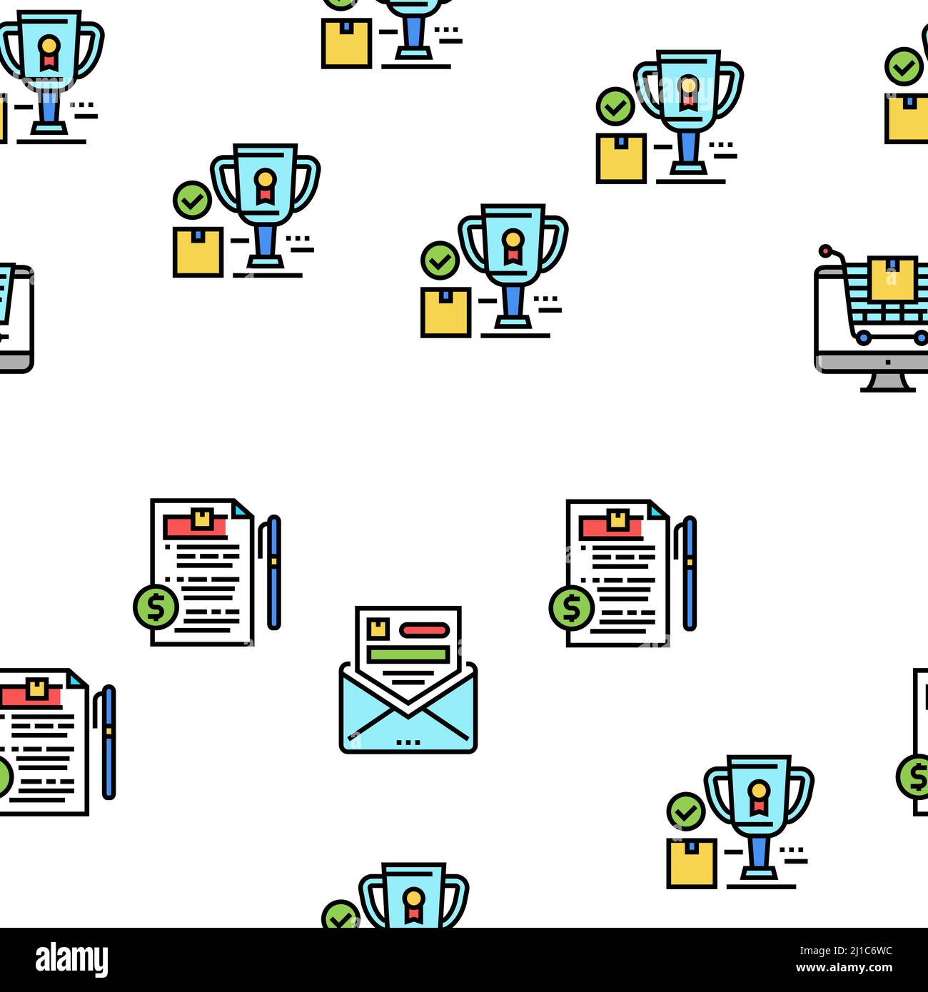 About Us Presentation Vector Seamless Pattern Stock Vector Image & Art ...