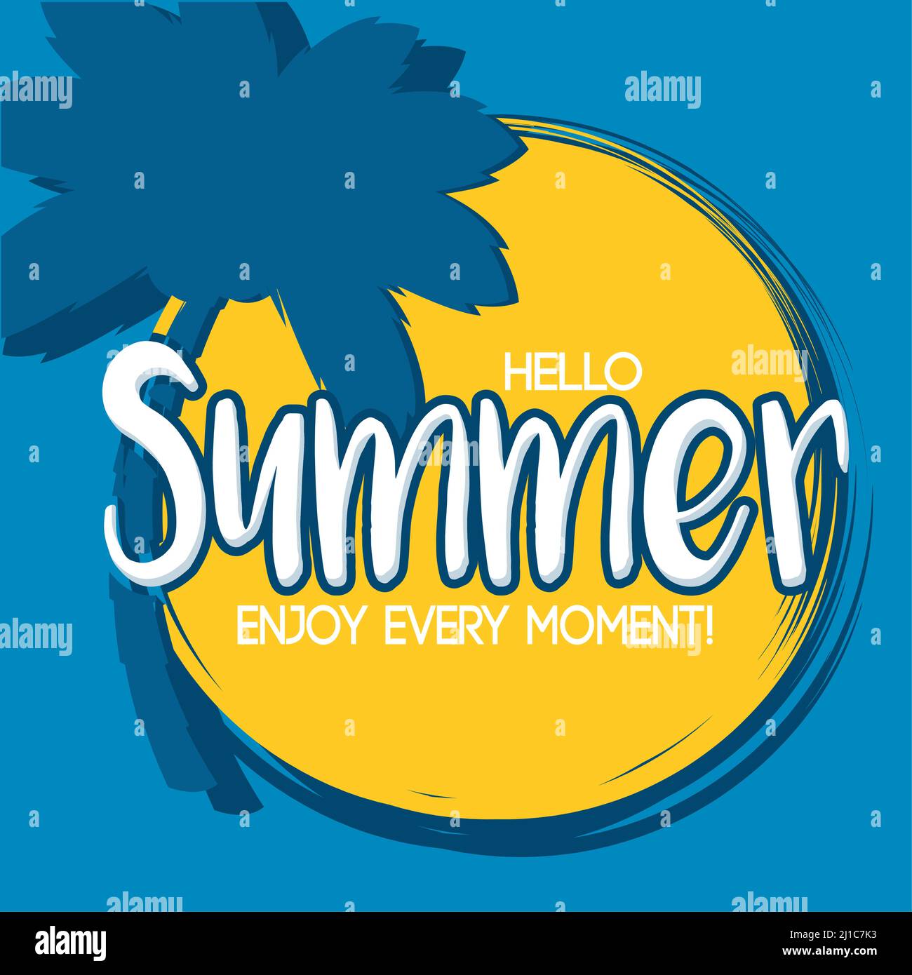 Poster Summer palm vector illustration Stock Vector Image & Art - Alamy