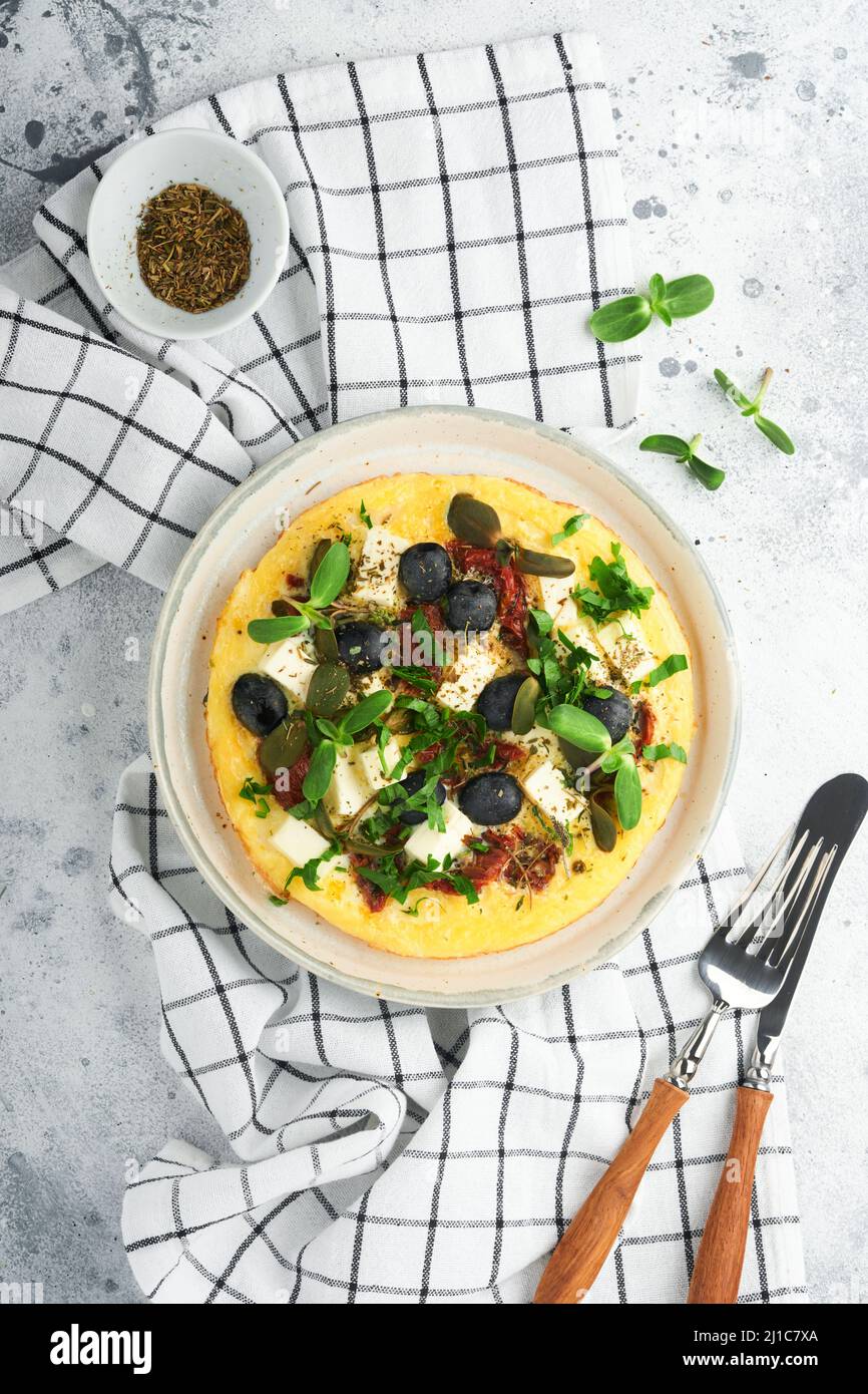 Scrambled eggs. Light, Fluffy and Buttery Scrambled Eggs with feta