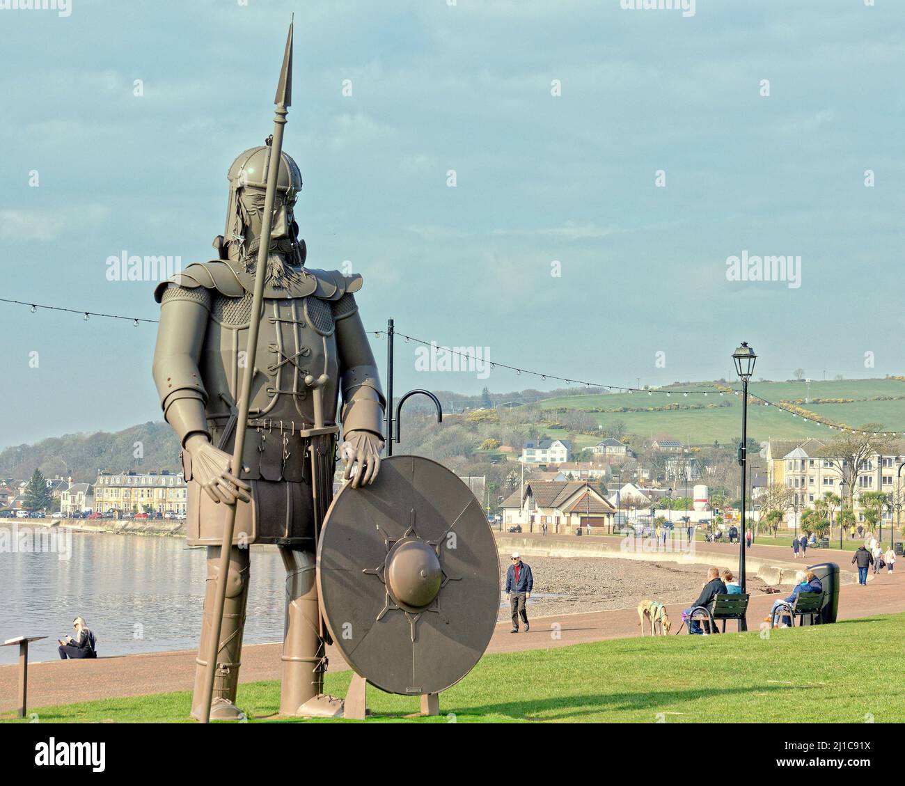 Largs Largs, Scotland, UK 24th March, 2022. UK Weather: :magnus the Viking ...